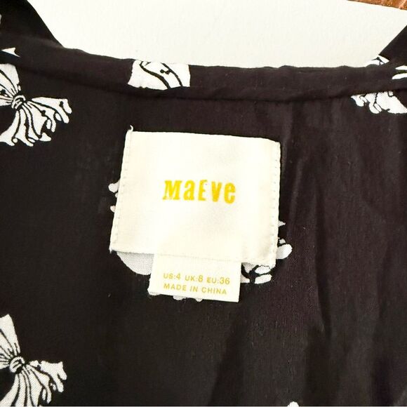 Anthropologie Maeve Emory bow button up shirt 4 - Picture 4 of 6
